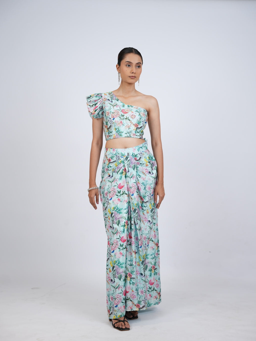 Blue Floral Co-Ord Set