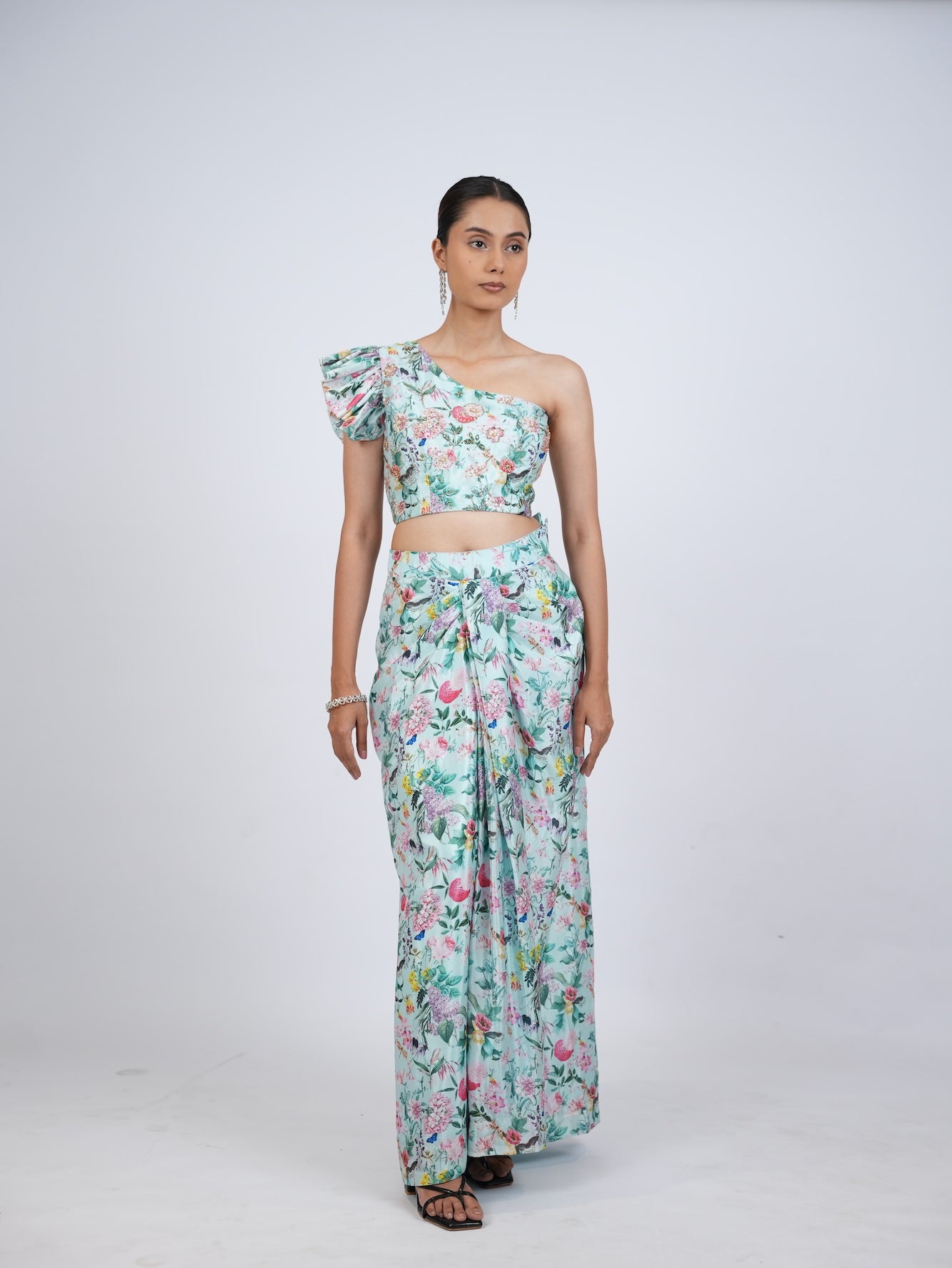 Blue Floral Co-Ord Set