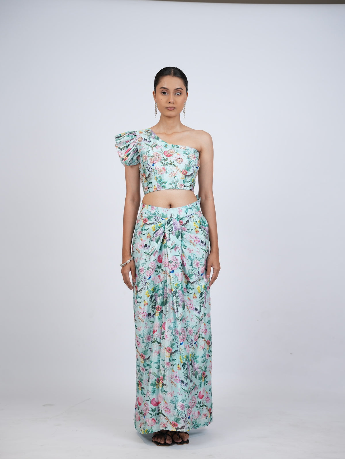 Blue Floral Co-Ord Set
