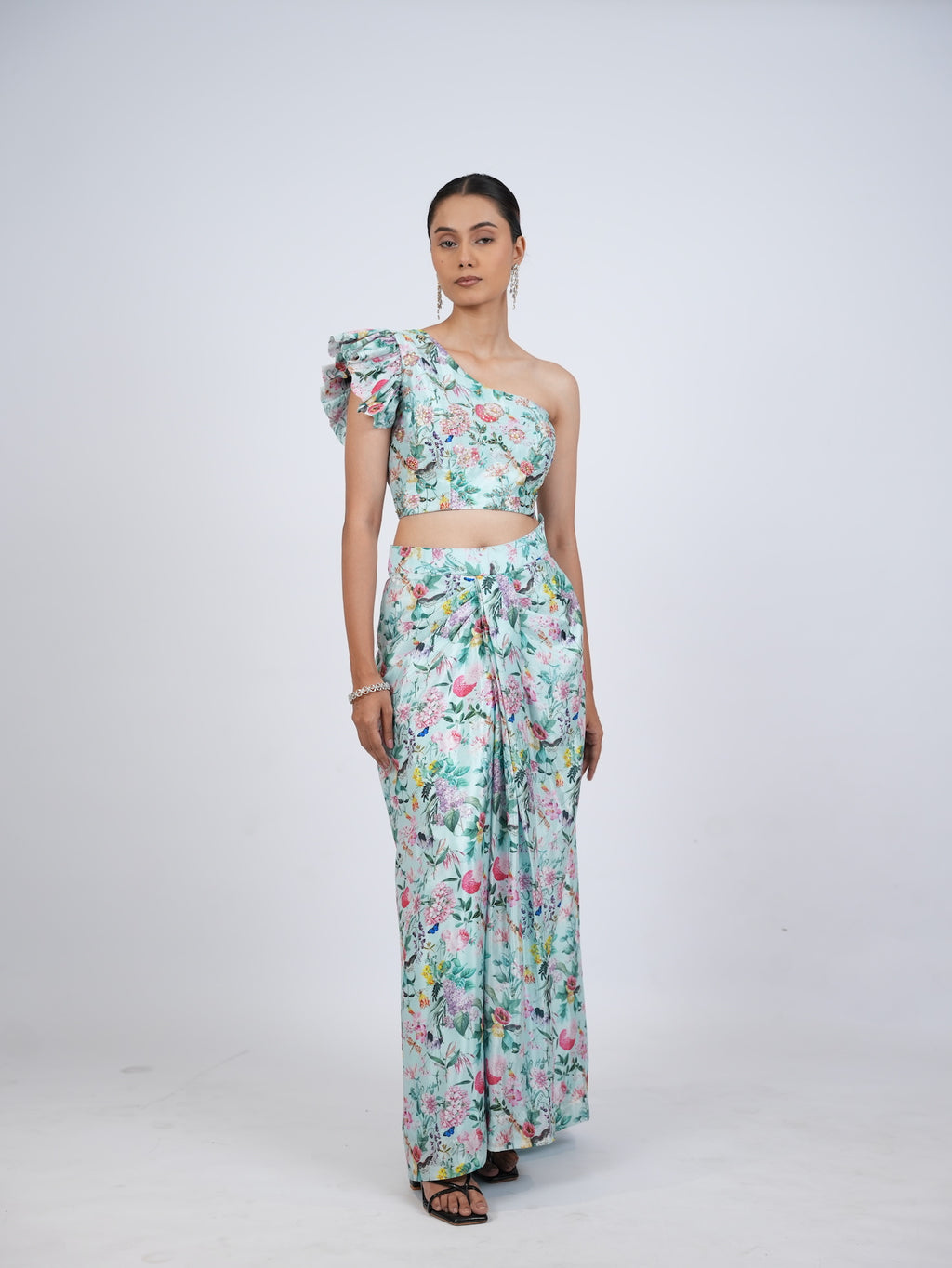 Blue Floral Co-Ord Set
