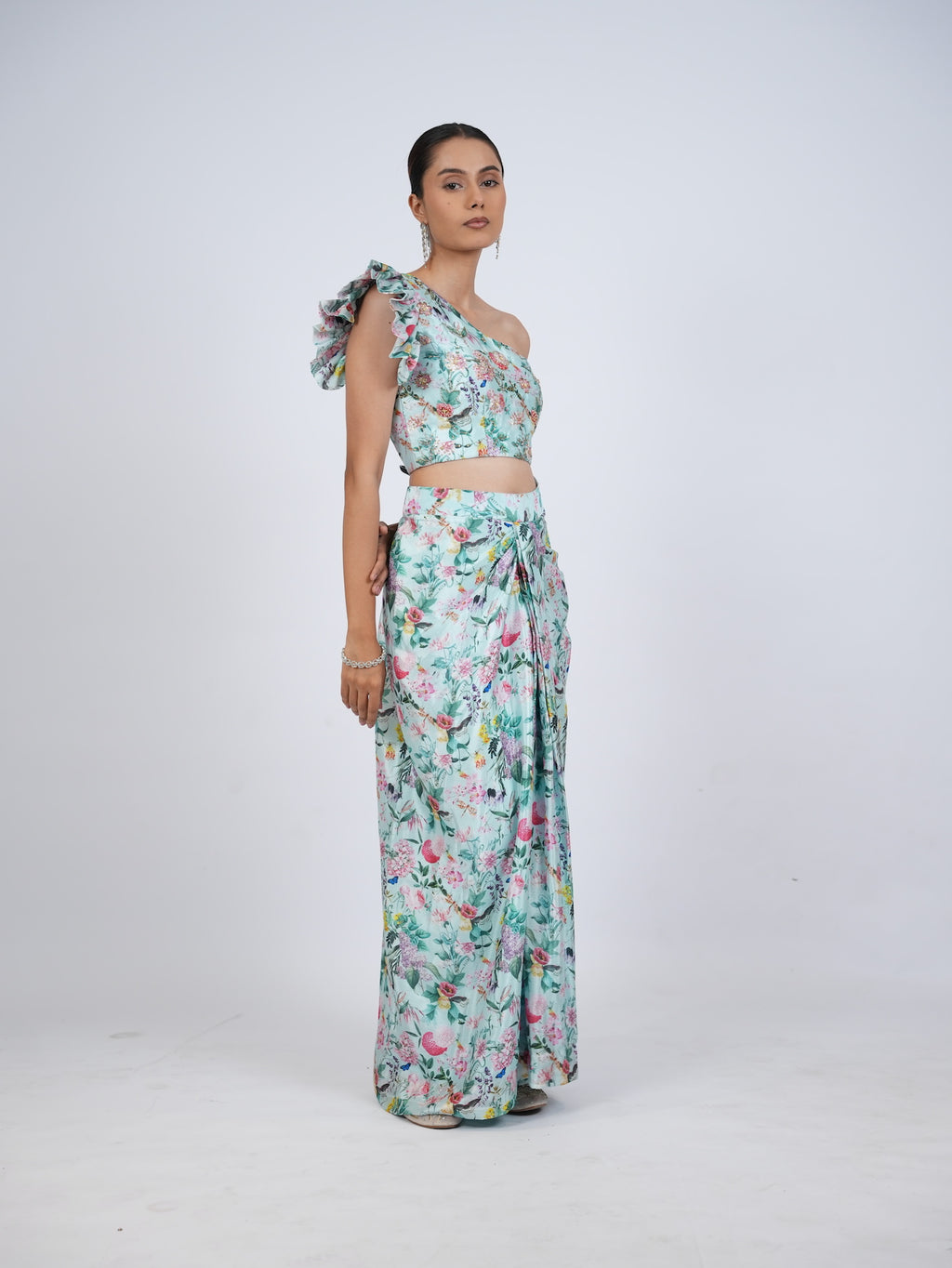 Blue Floral Co-Ord Set