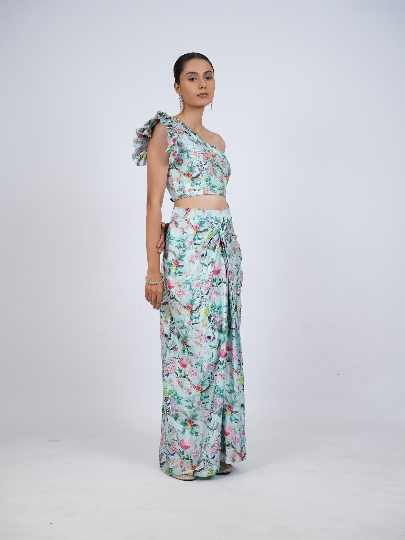 Blue Floral Co-Ord Set