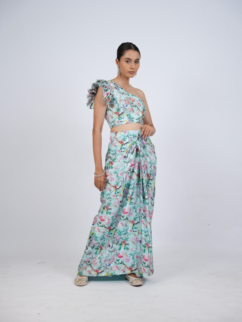 Blue Floral Co-Ord Set