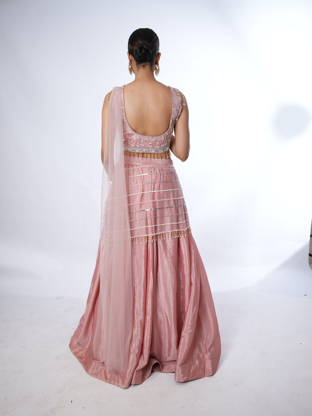 Blush Pink Embellished Lehenga Set