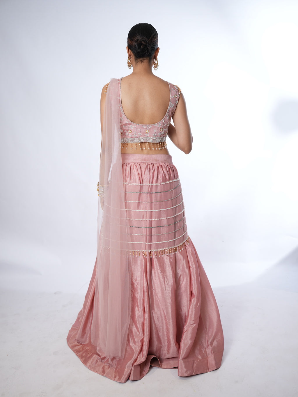 Blush Pink Embellished Lehenga Set