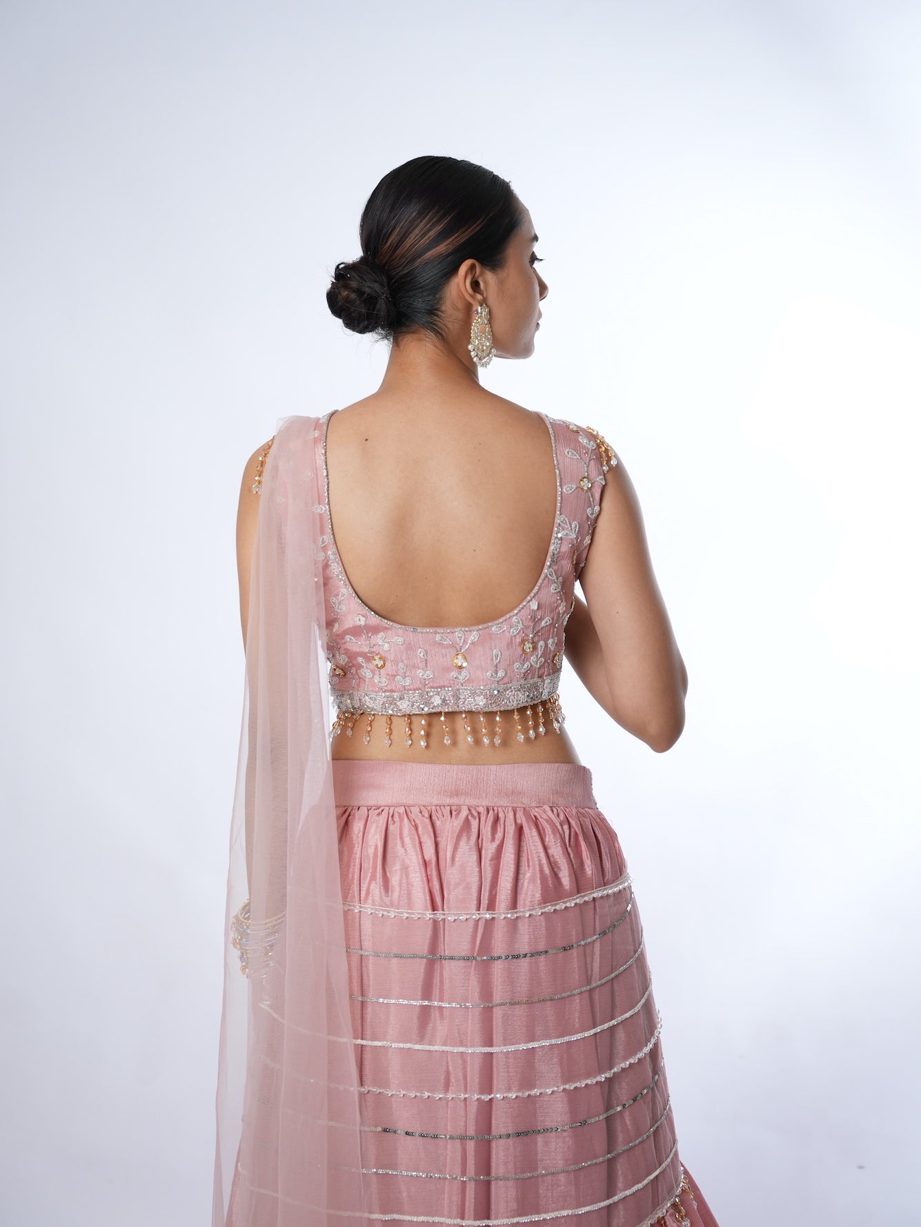 Blush Pink Embellished Lehenga Set