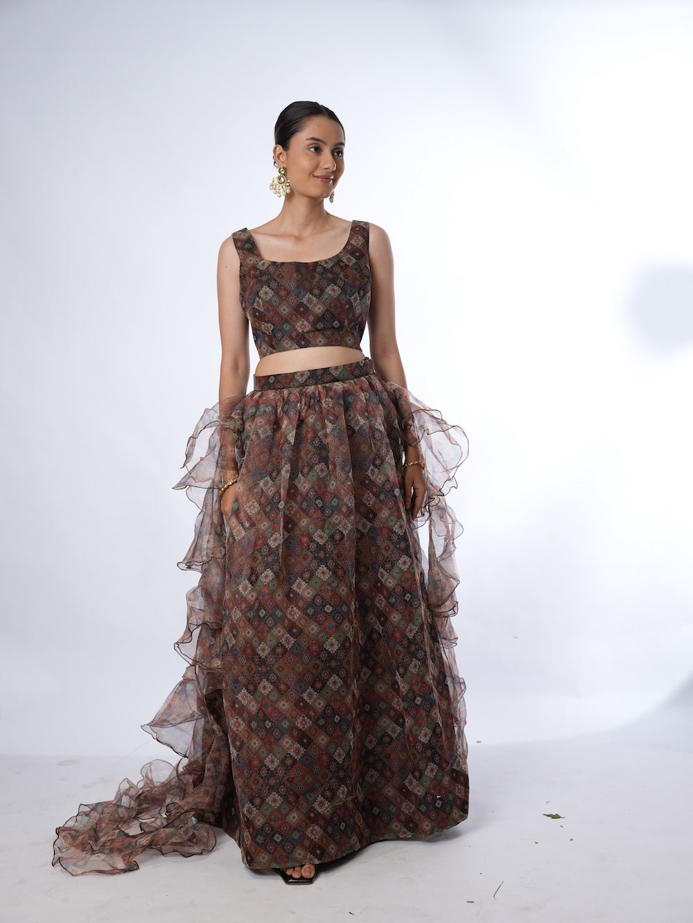 Mosaic Ruffle Flare Set