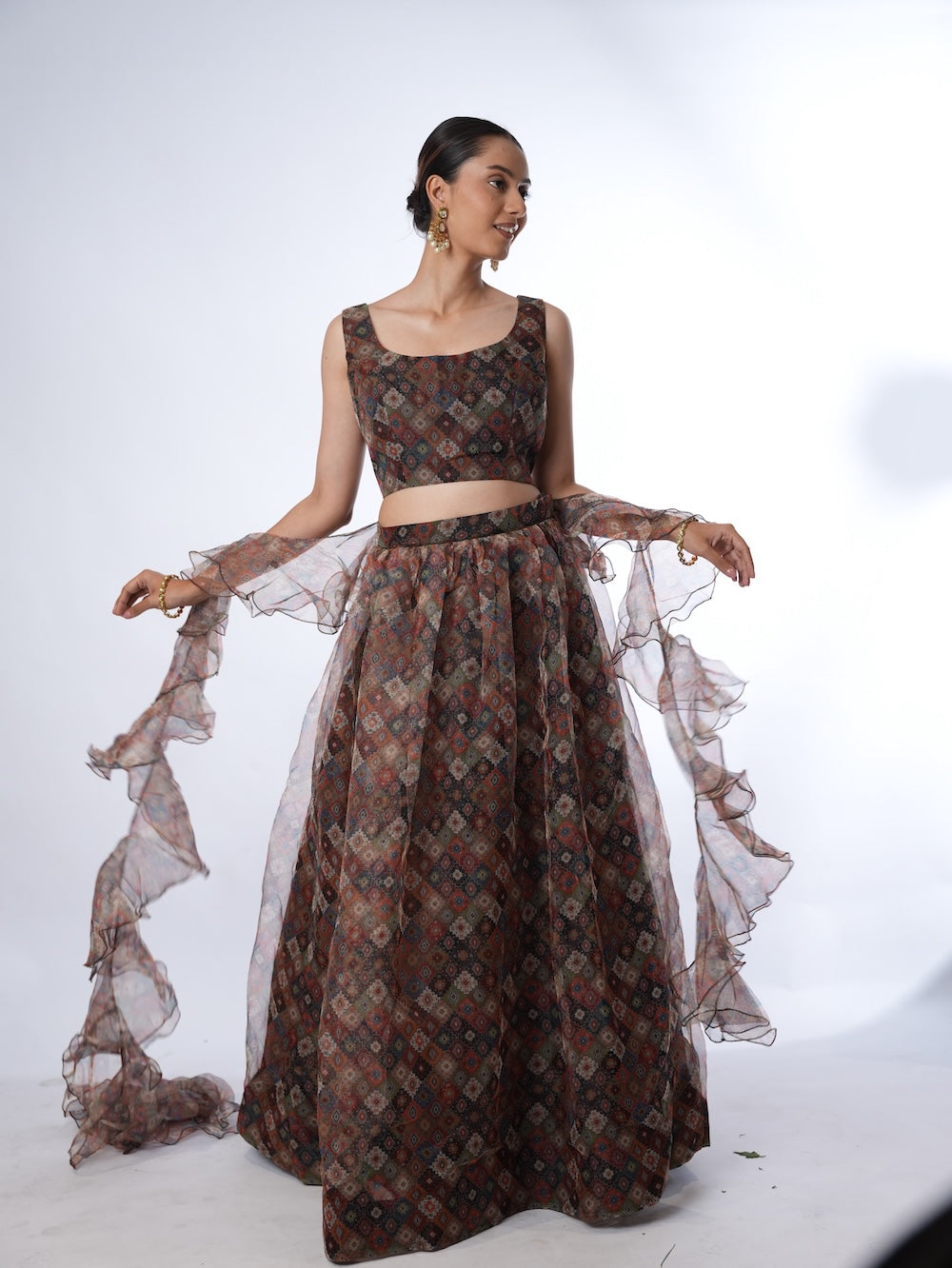 Mosaic Ruffle Flare Set
