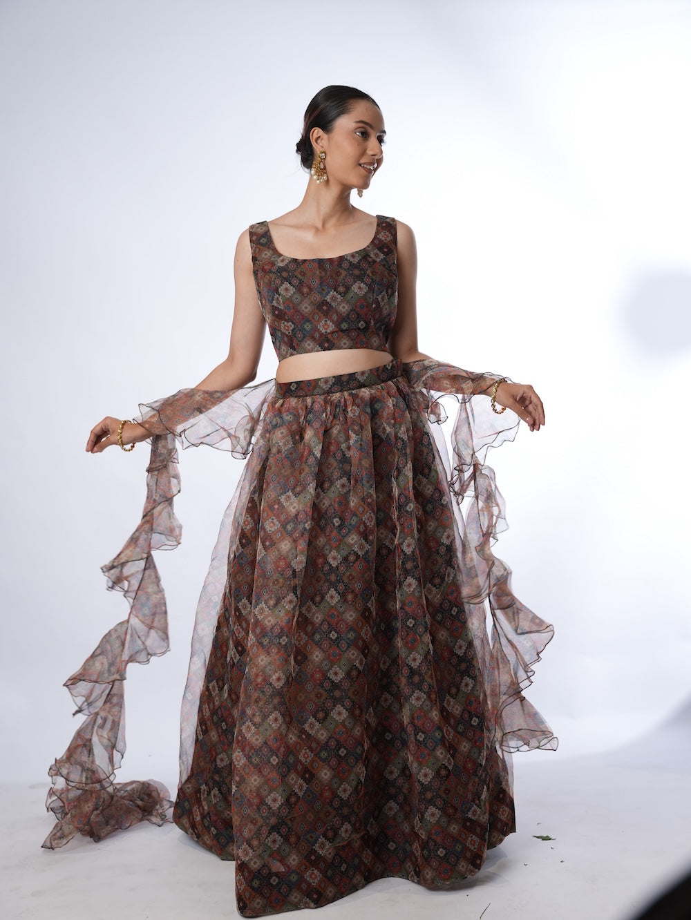 Mosaic Ruffle Flare Set
