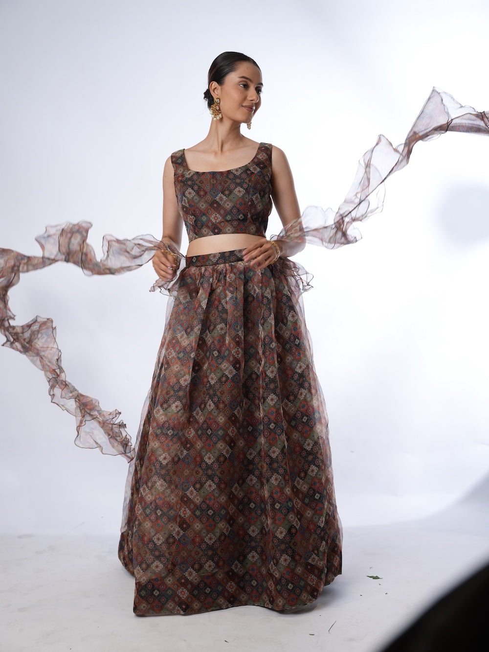 Mosaic Ruffle Flare Set