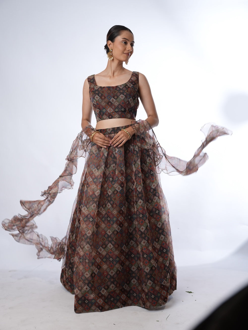 Mosaic Ruffle Flare Set