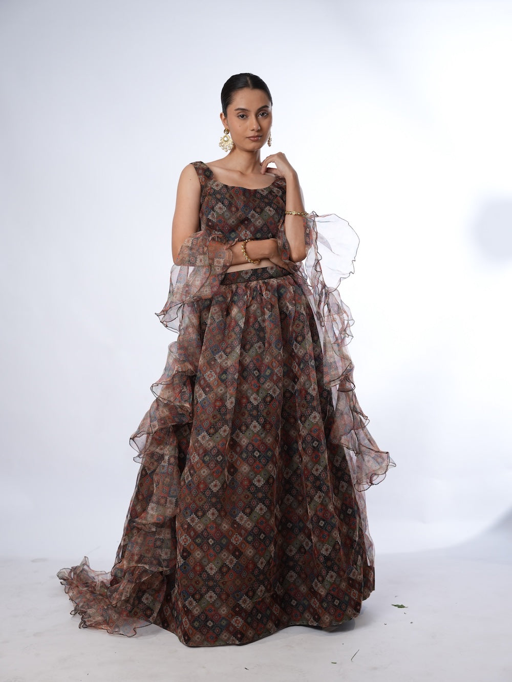Mosaic Ruffle Flare Set