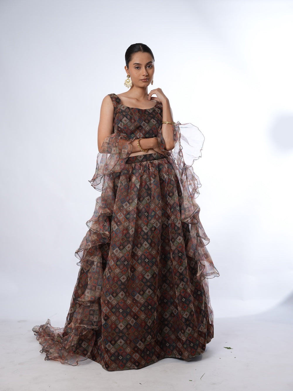 Mosaic Ruffle Flare Set