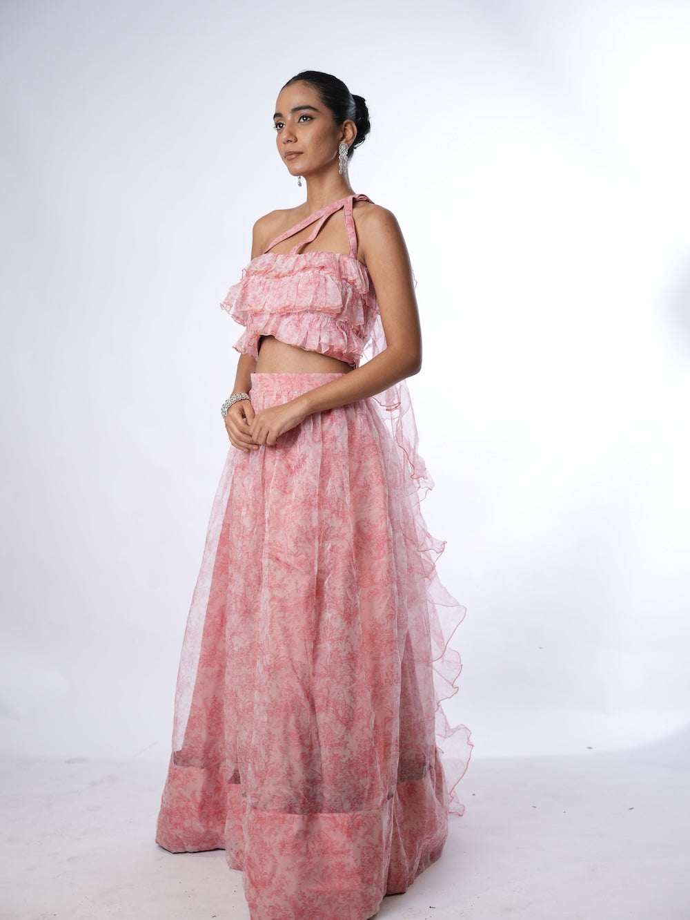 Blushing Ruffle Flare Set