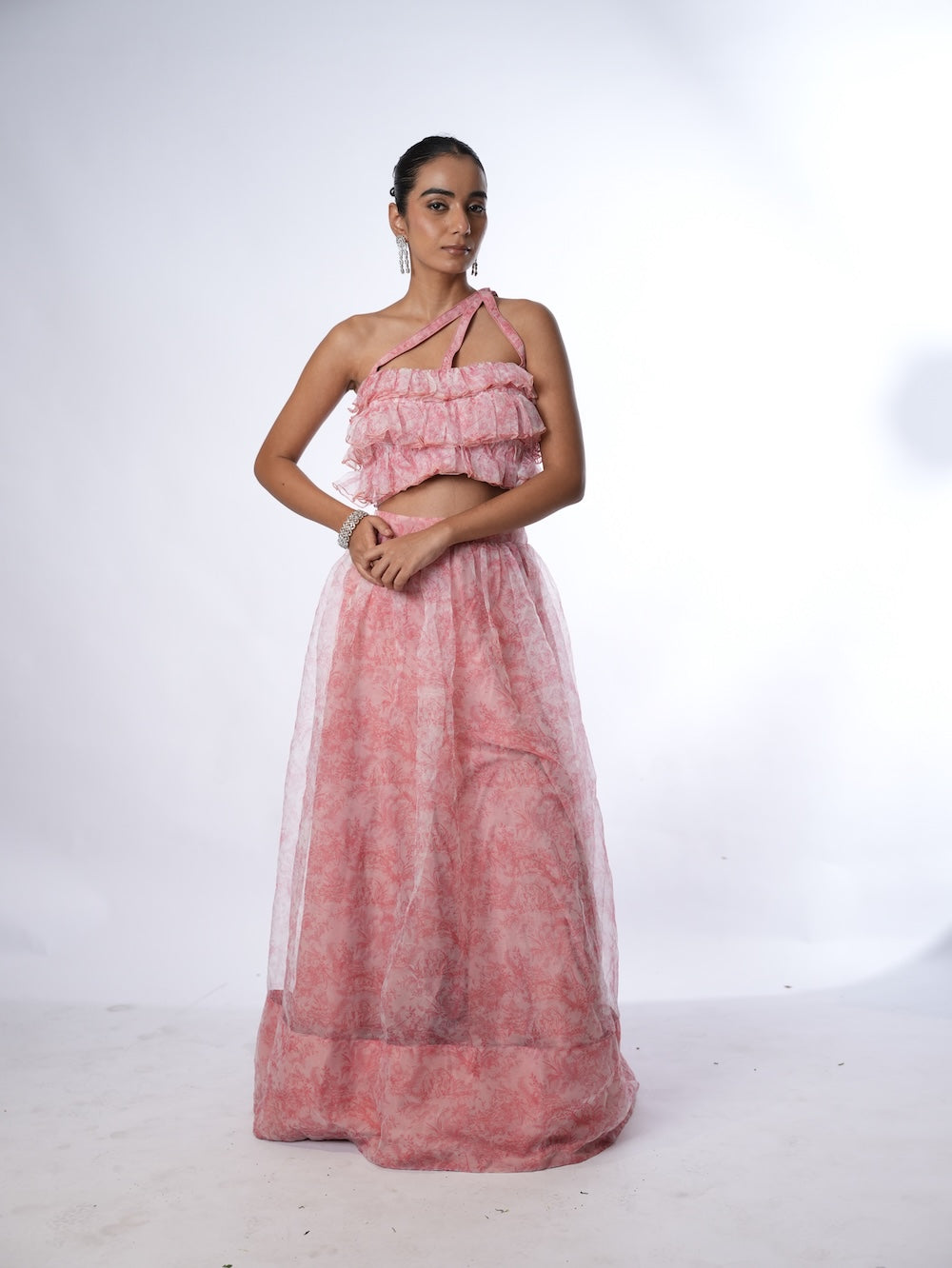 Blushing Ruffle Flare Set