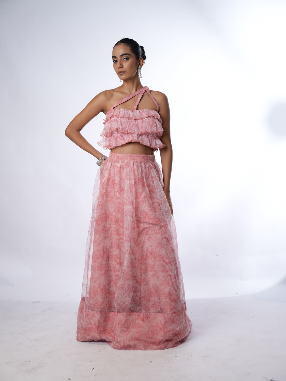 Blushing Ruffle Flare Set