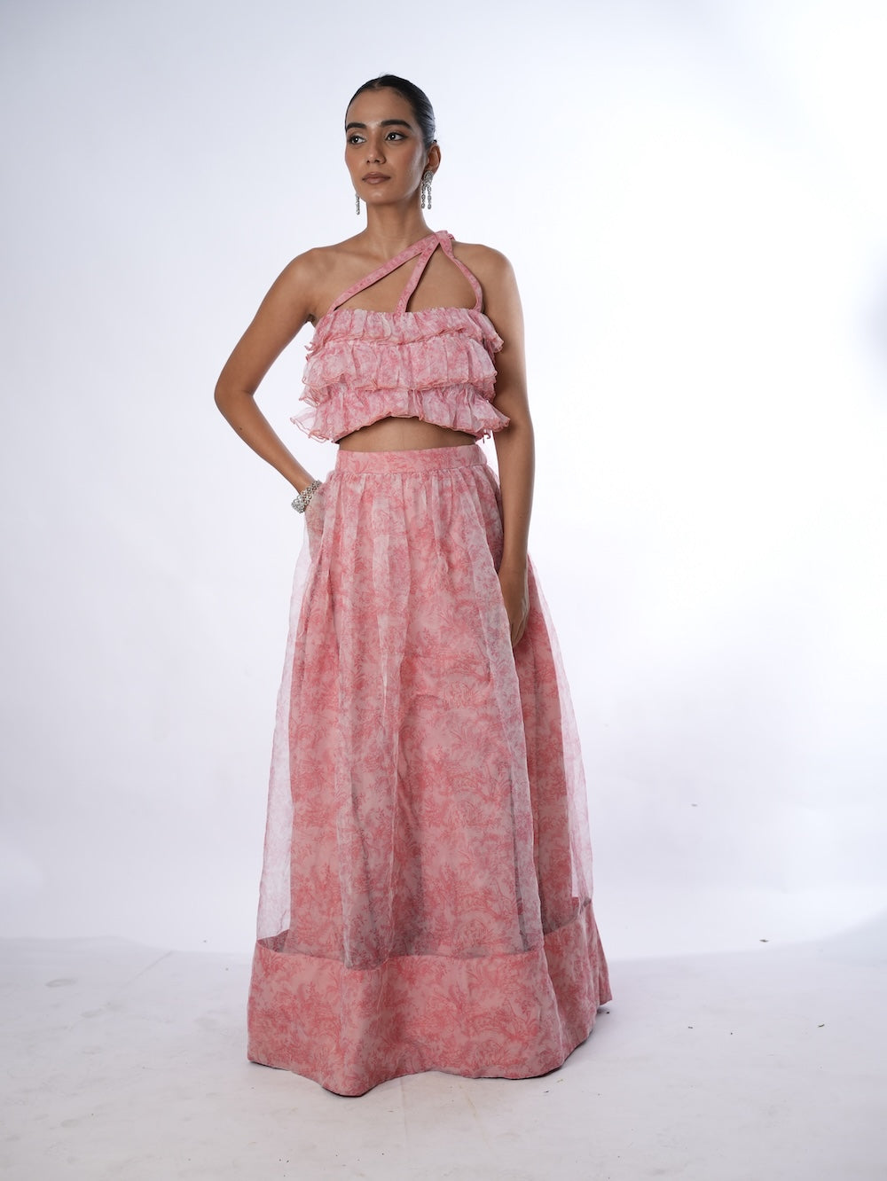 Blushing Ruffle Flare Set