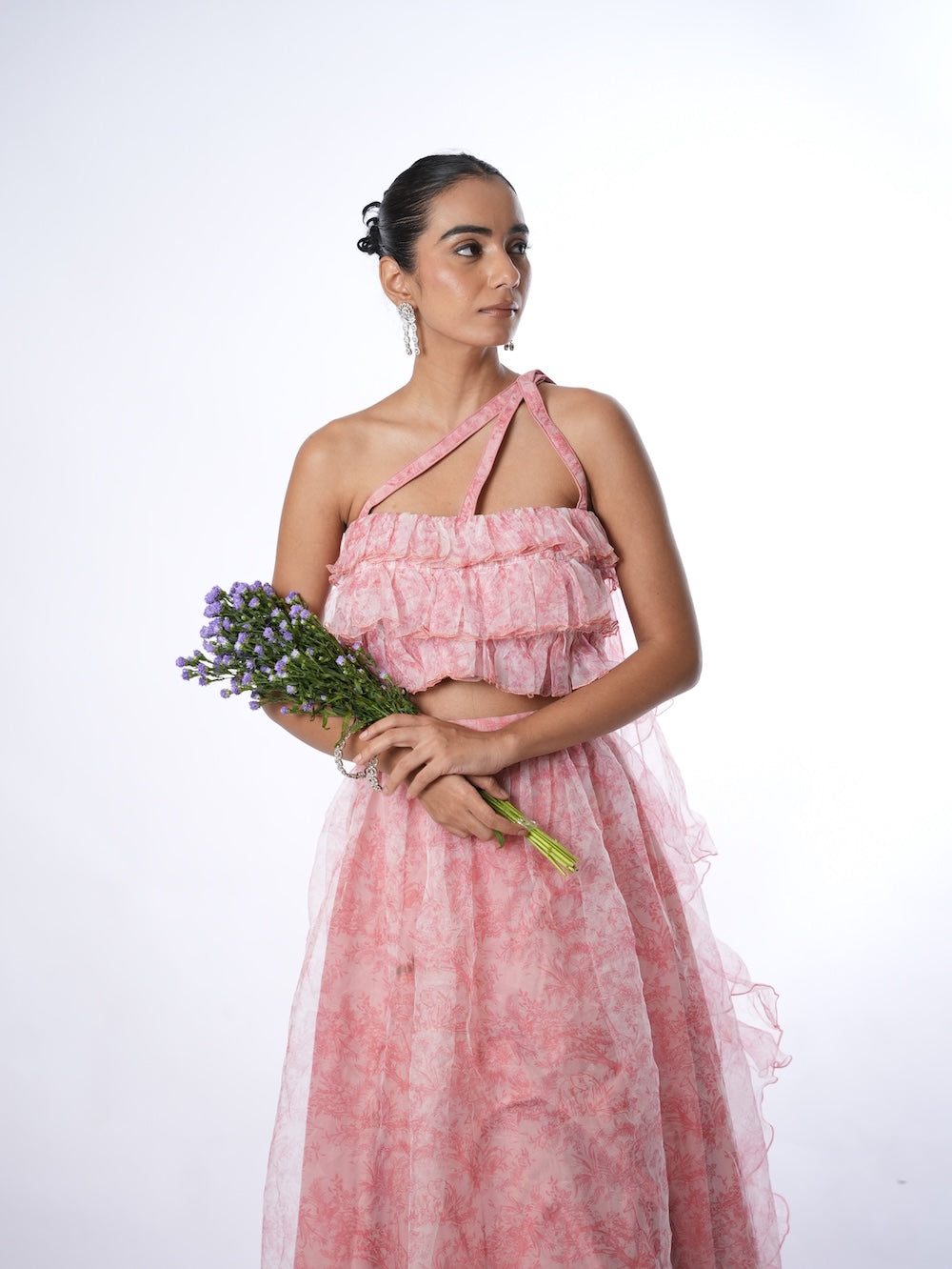 Blushing Ruffle Flare Set