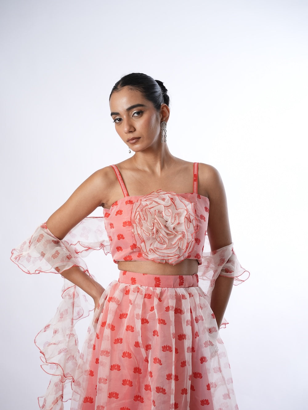Rose Petal Blossom Ruffle Set