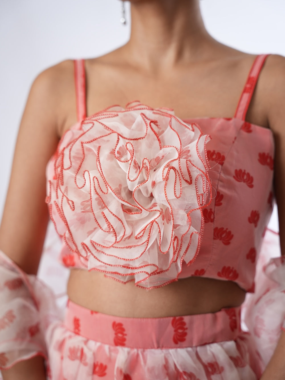 Rose Petal Blossom Ruffle Set