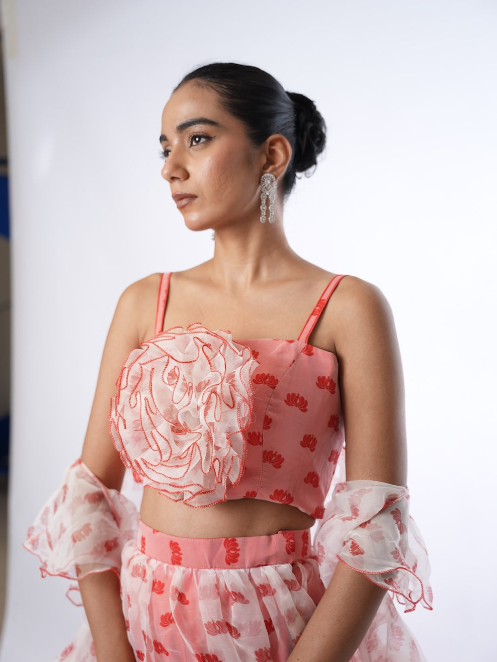 Rose Petal Blossom Ruffle Set