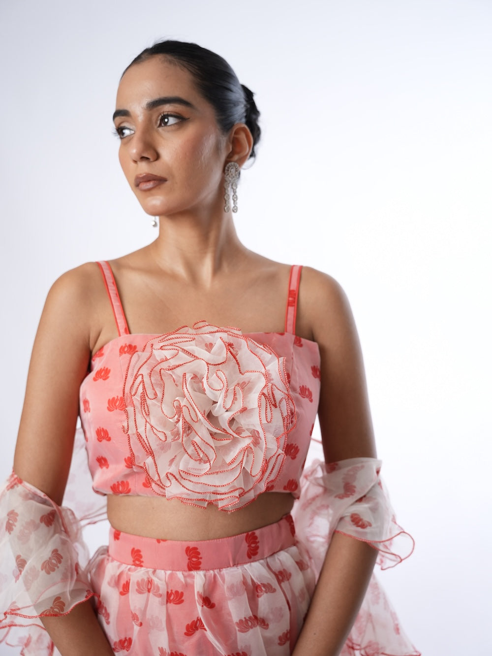 Rose Petal Blossom Ruffle Set