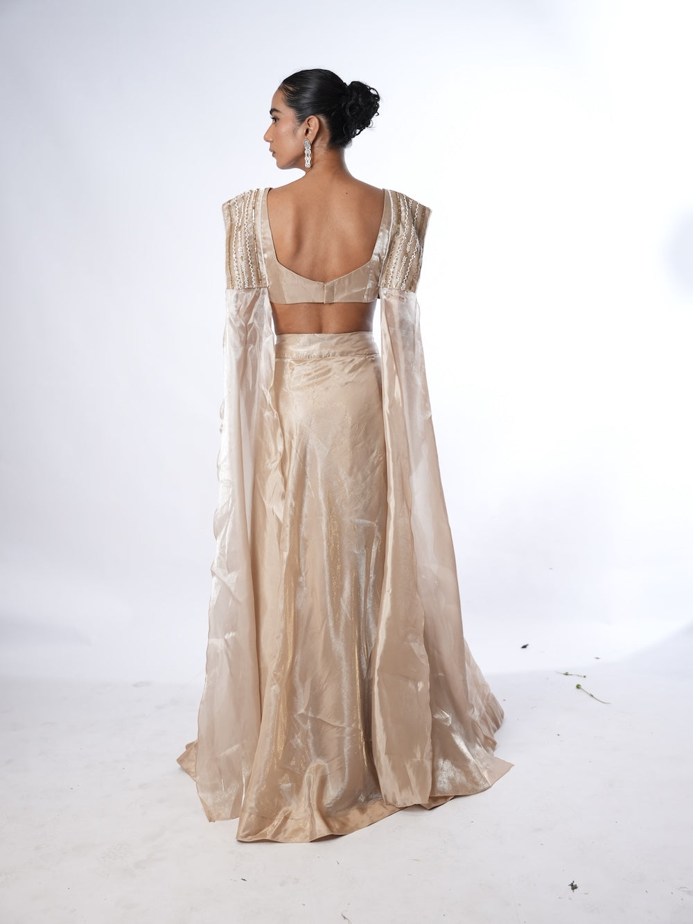 Golden Geometric Embellished Set