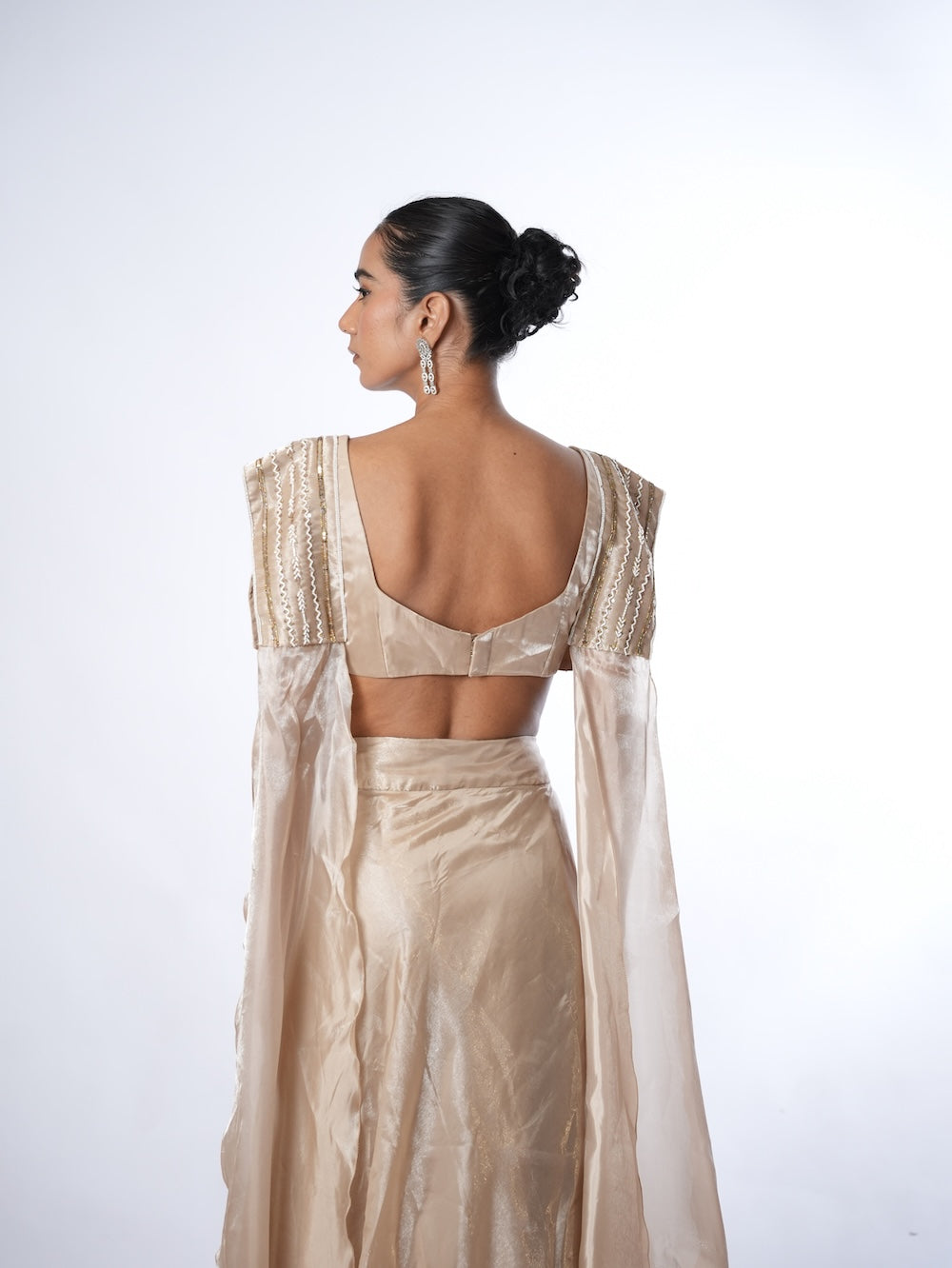 Golden Geometric Embellished Set