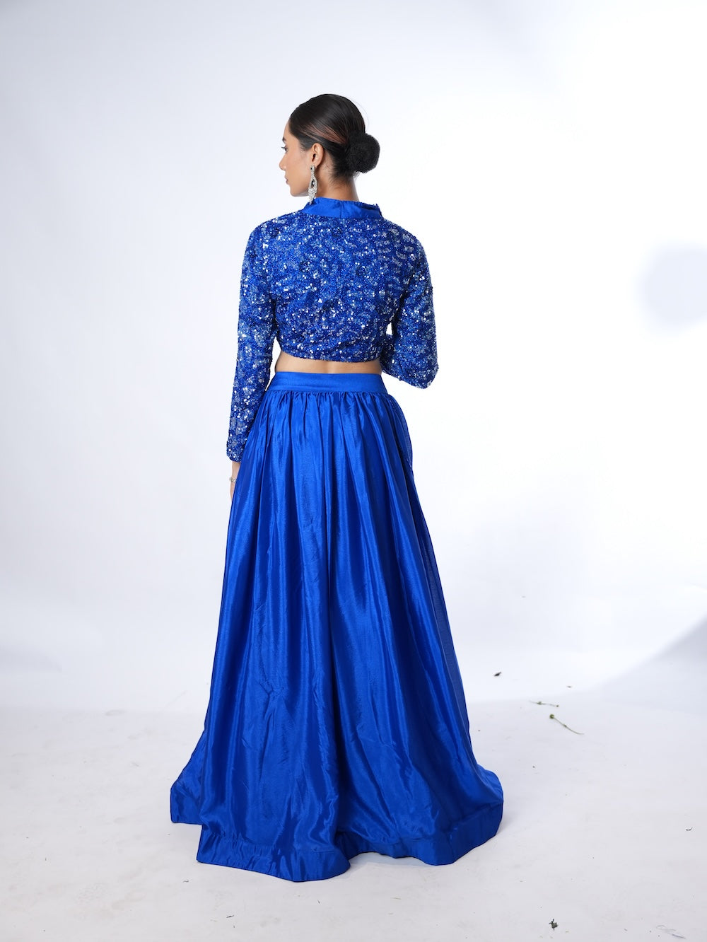 Royal Blue Sequin Blazer Set