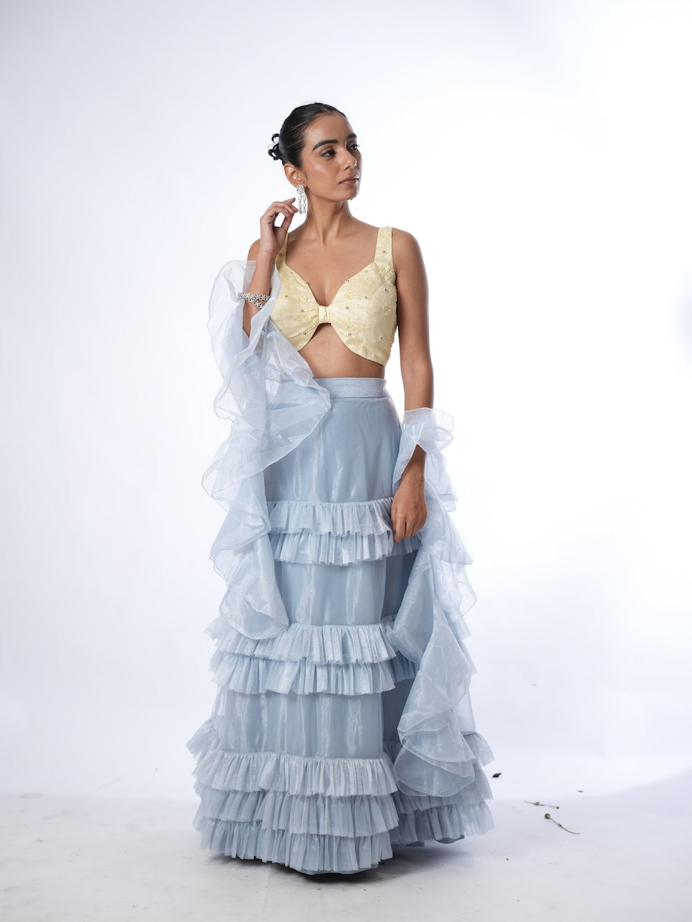 Pastel Sunburst & Slate Ruffle Set