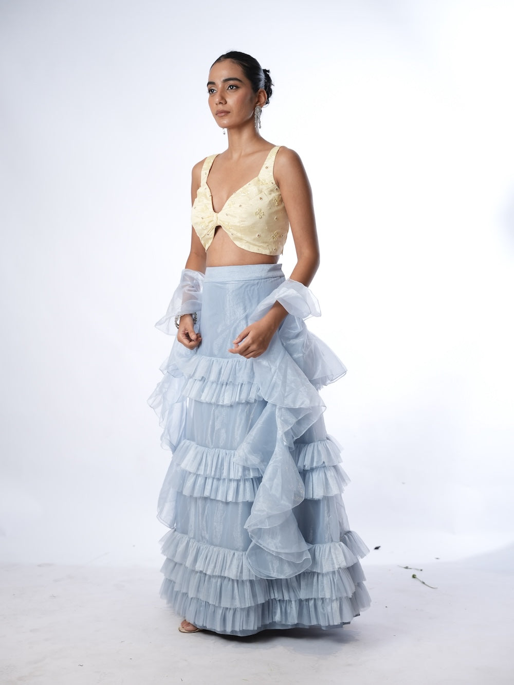 Pastel Sunburst & Slate Ruffle Set