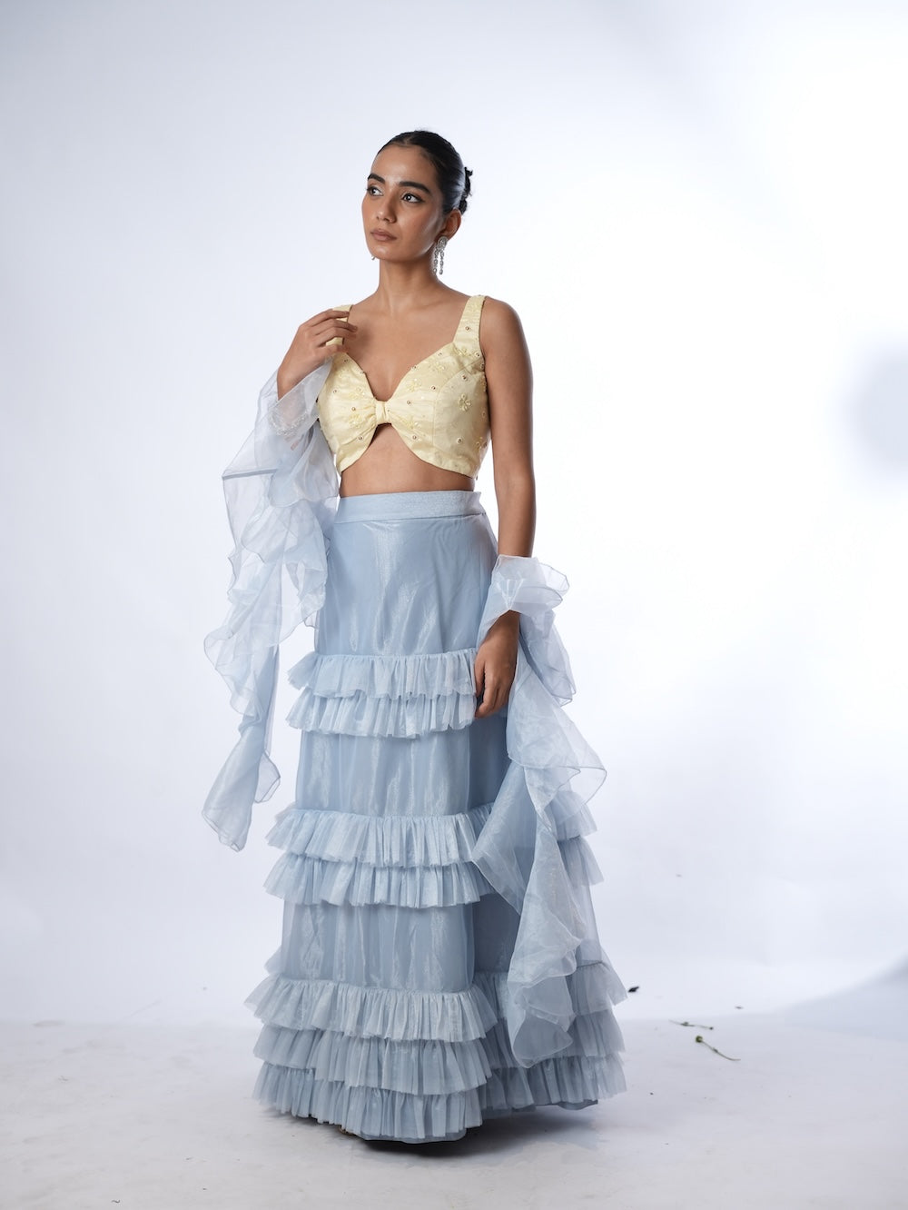 Pastel Sunburst & Slate Ruffle Set