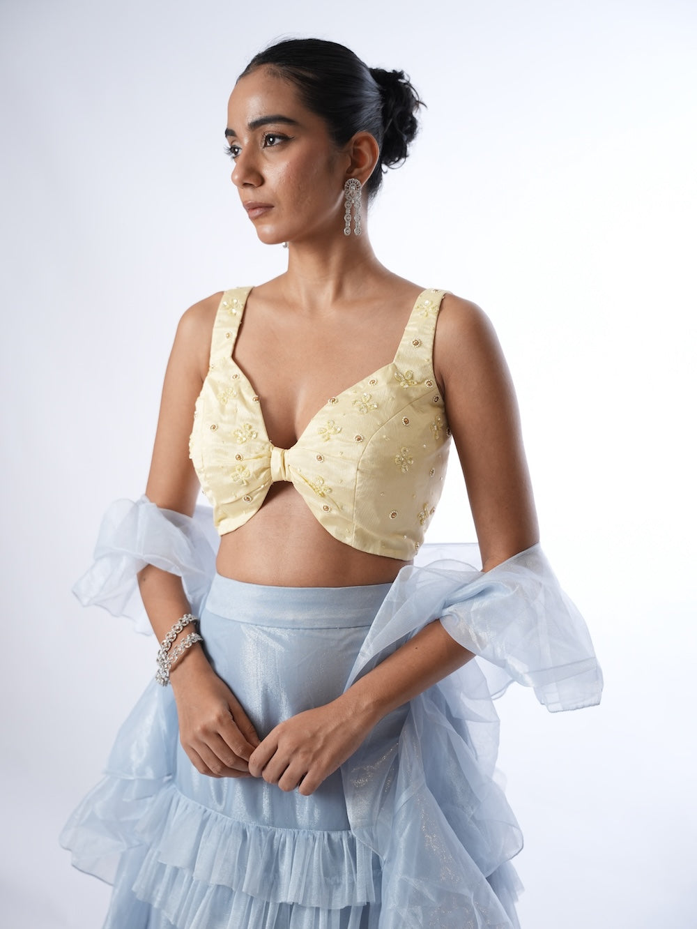 Pastel Sunburst & Slate Ruffle Set