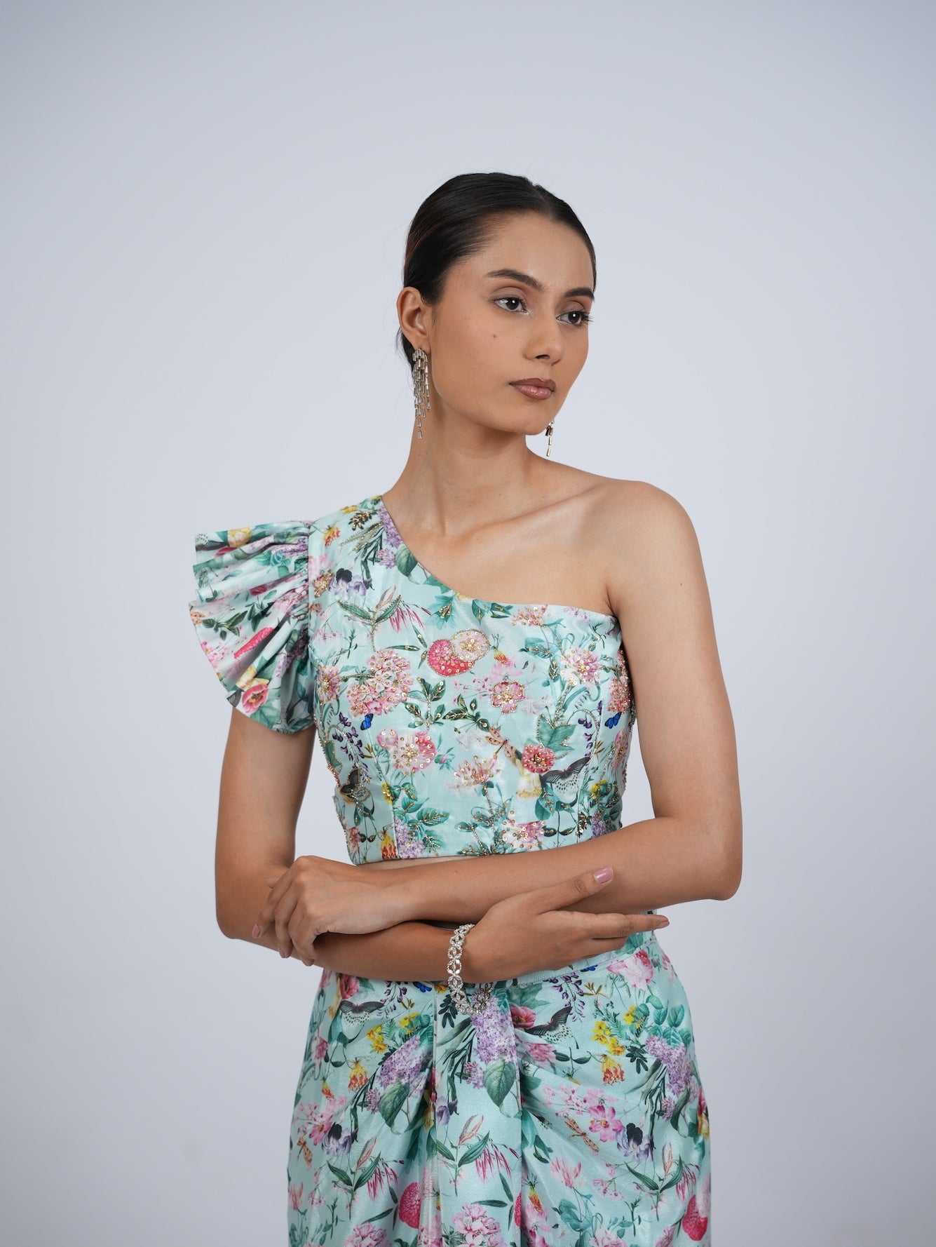 Blue Floral Co-Ord Set