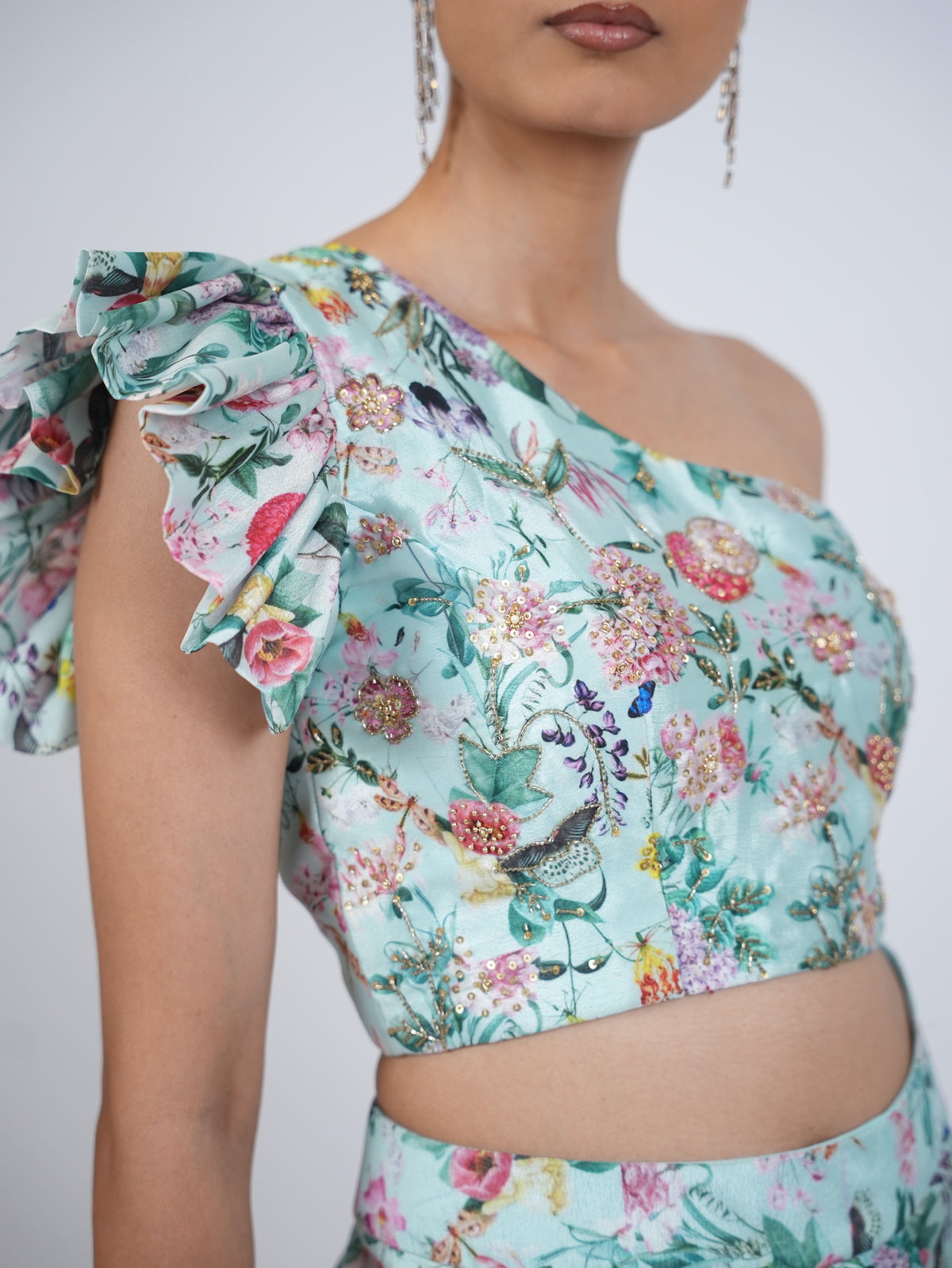 Blue Floral Co-Ord Set
