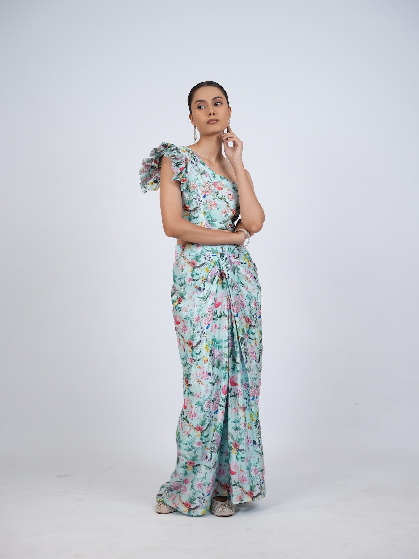 Blue Floral Co-Ord Set