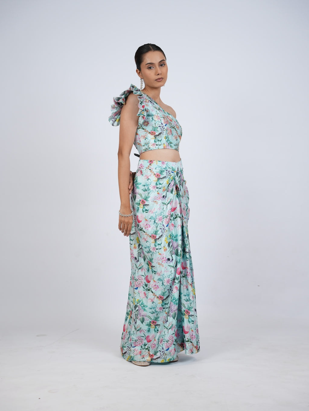 Blue Floral Co-Ord Set