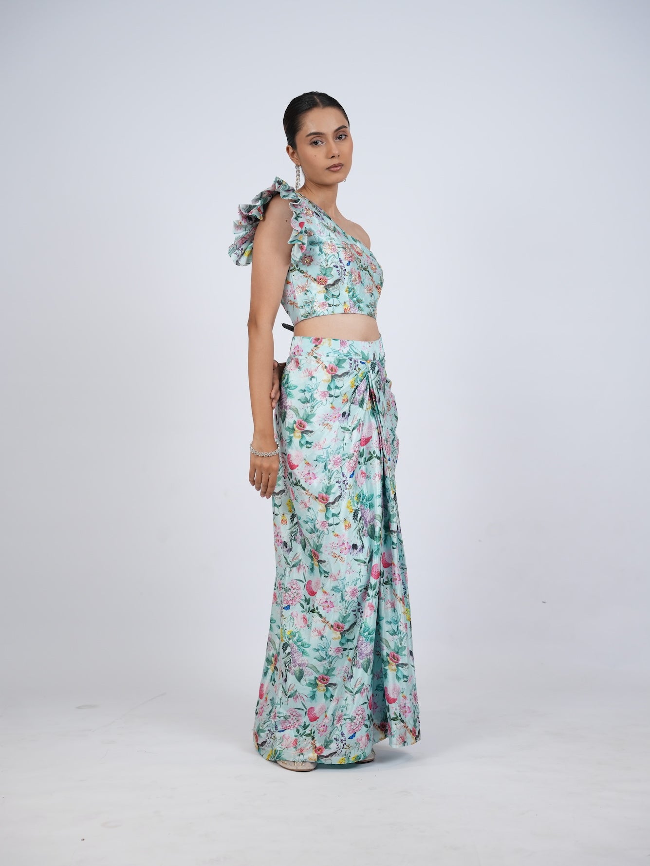 Blue Floral Co-Ord Set