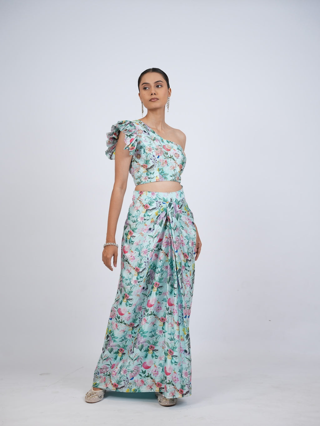 Blue Floral Co-Ord Set