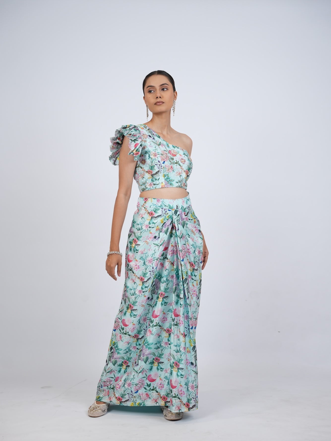 Blue Floral Co-Ord Set