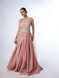 BLUSH PINK EMBELLISHED LEHENGA SET